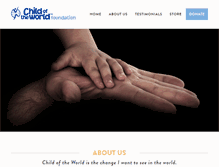 Tablet Screenshot of childoftheworld.org